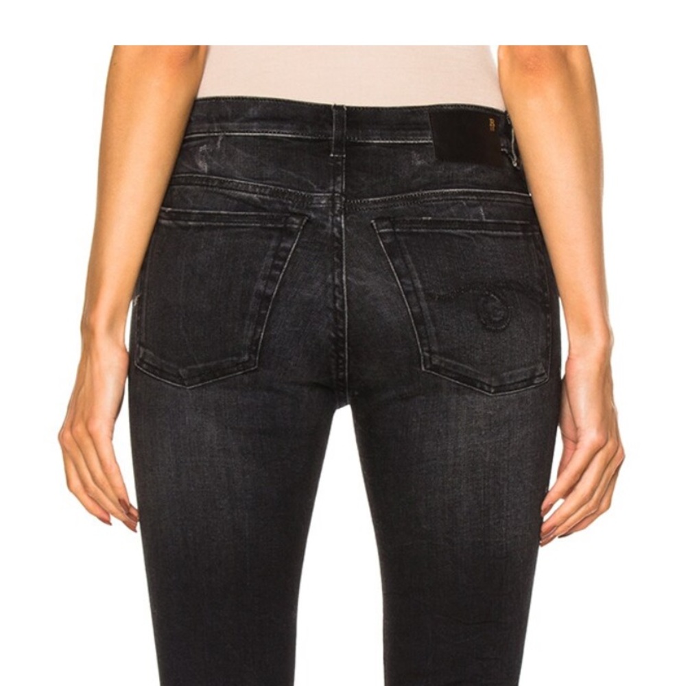 R13 High Rise Skinny Black Jeans - Picture 4 of 16